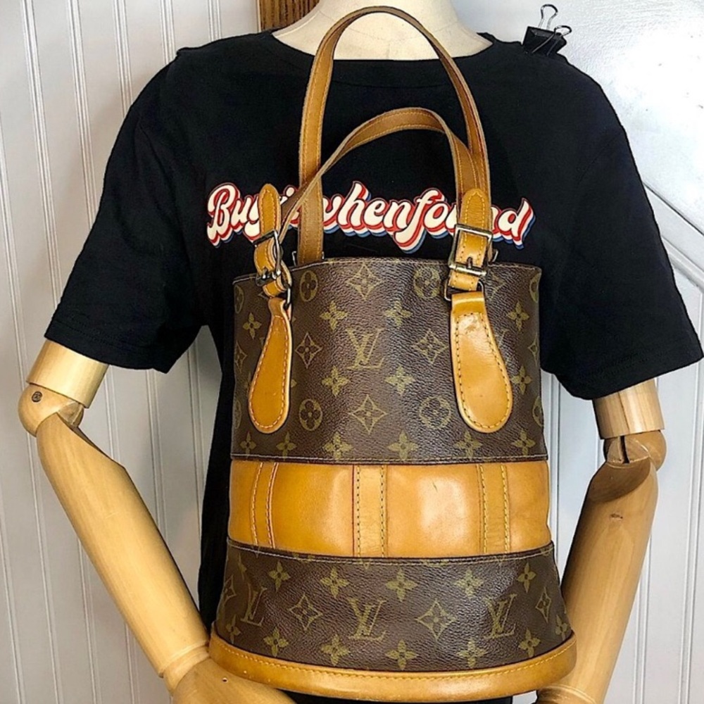 LOUIS VUITTON Rare Vintage C/O The French Bag Co USA Mono Large Bucket Bag EUC